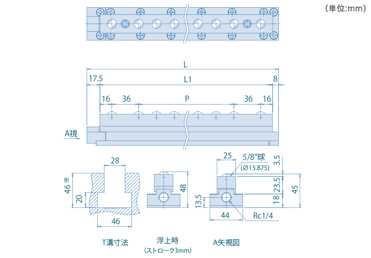 AFU-2544-series 標準品 寸法