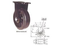 YODONO世殿/重型脚轮式/橡胶轮/固定大型车,MHA-mk200*75